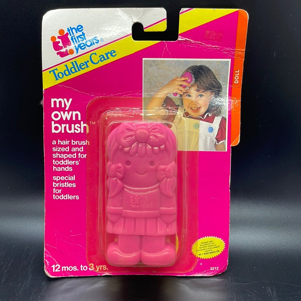 Vintage 90’s The First Years My Own Brush Doll Style Toddler Hairbrush (Sealed)